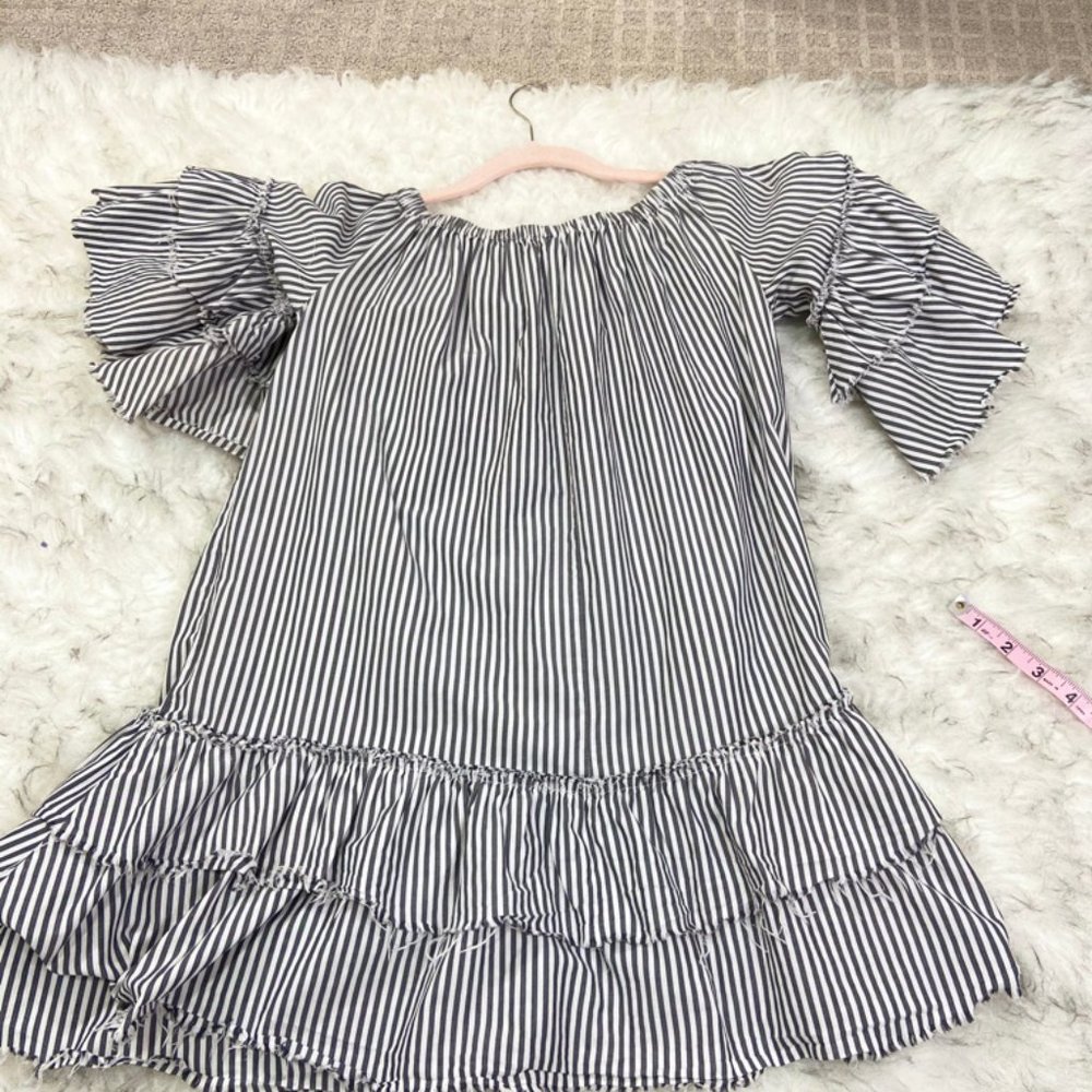 Zara Off the Shoulder Stripe Dress - Picture 8 of 10